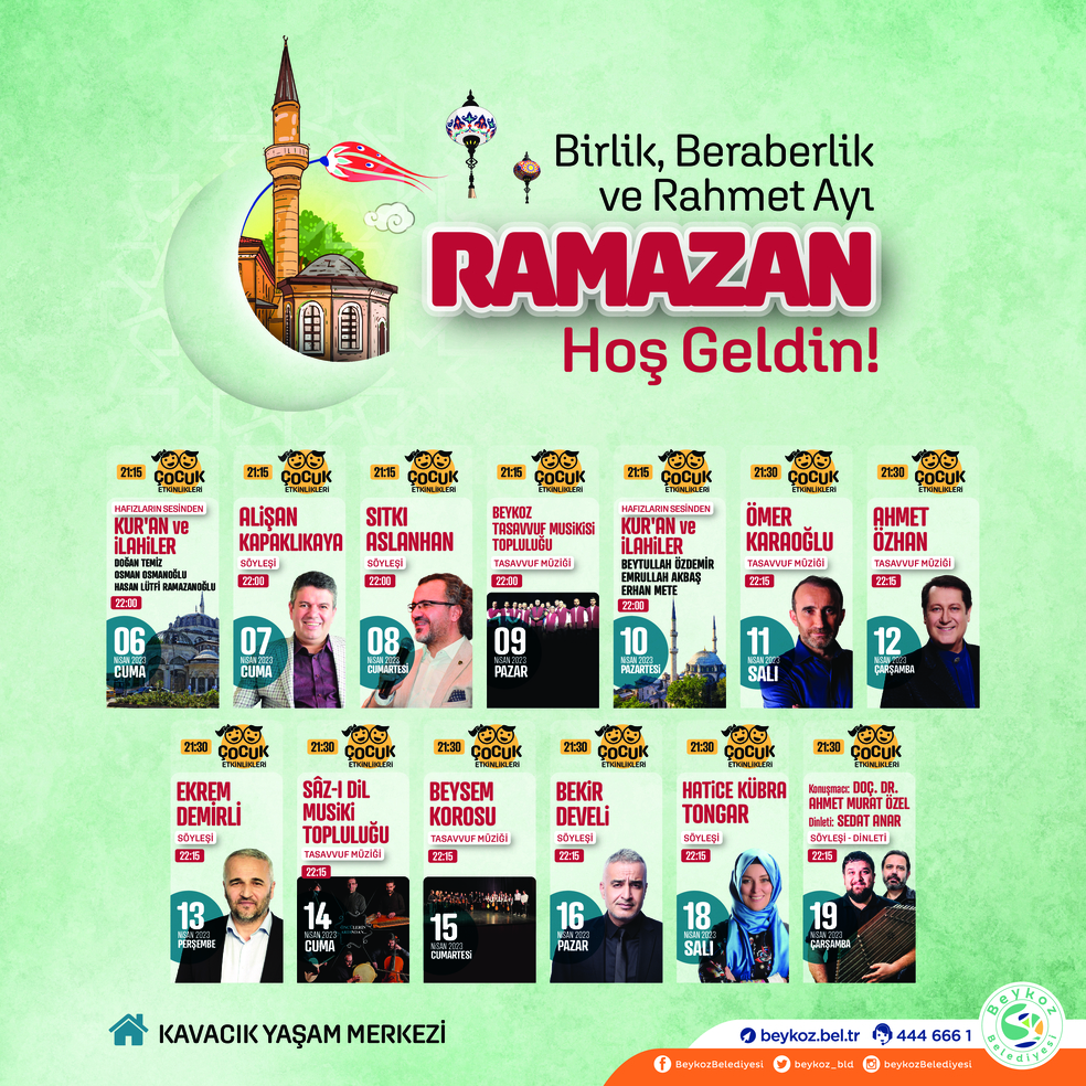 Beykoz ve Hatay On Bir Ayın Sultanı Ramazan’a Hazır